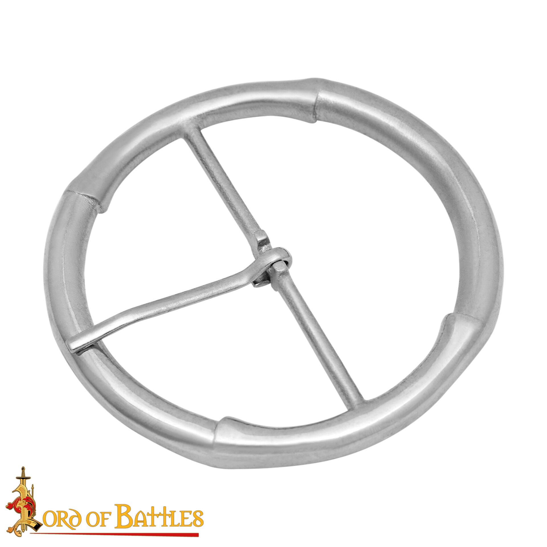 8931_2 Medieval Steel Round Buckle