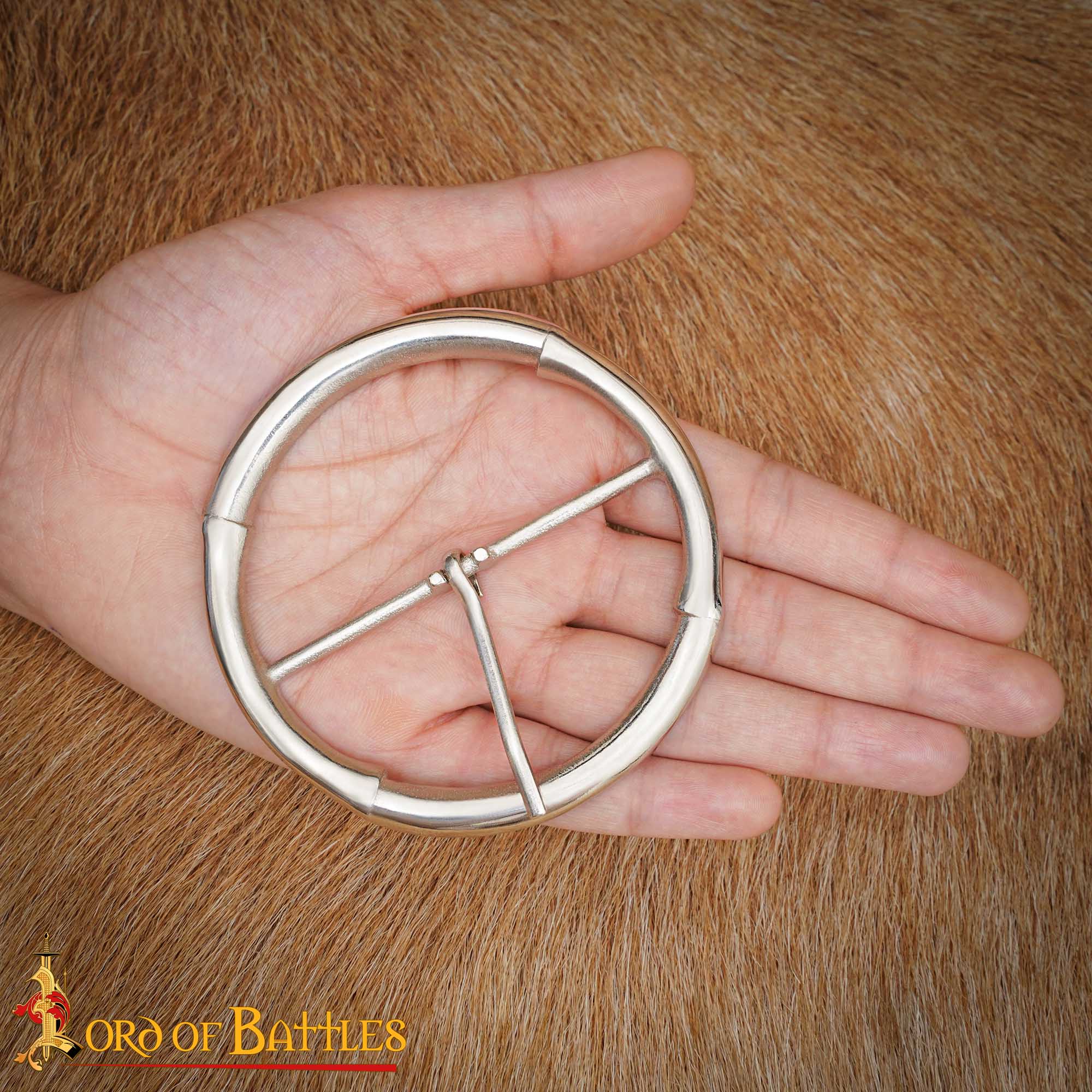 8931_7 Medieval Steel Round Buckle