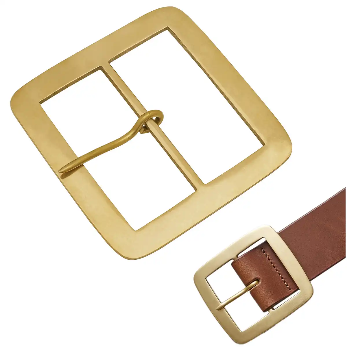 Square Medieval Belt Buckle