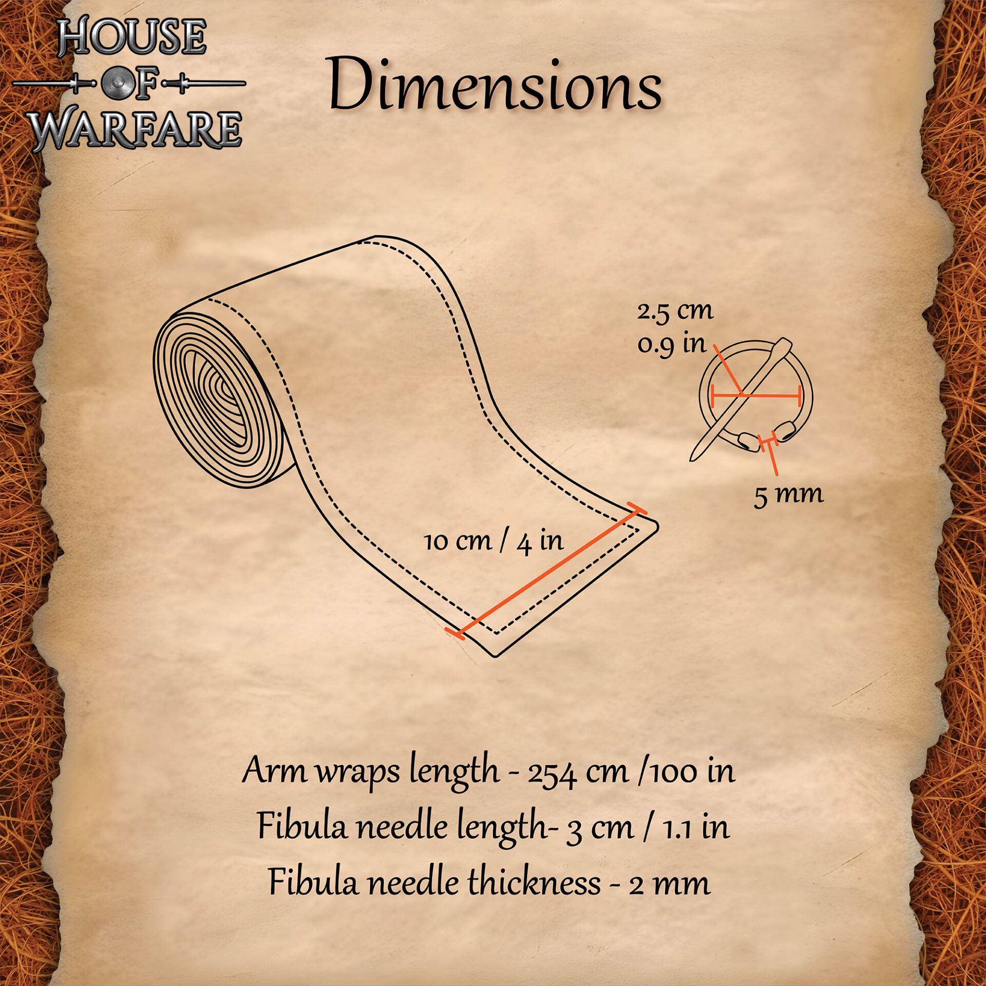 Canvas Hamond Arm Wraps-701716BK 2 Viking Cotton Canvas Arm Wraps