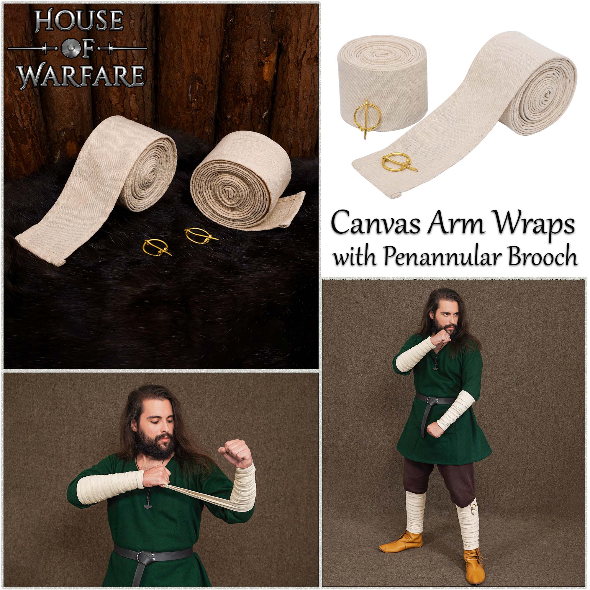 Canvas Hamond Arm Wraps-701716E 9 Viking Cotton Canvas Arm Wraps