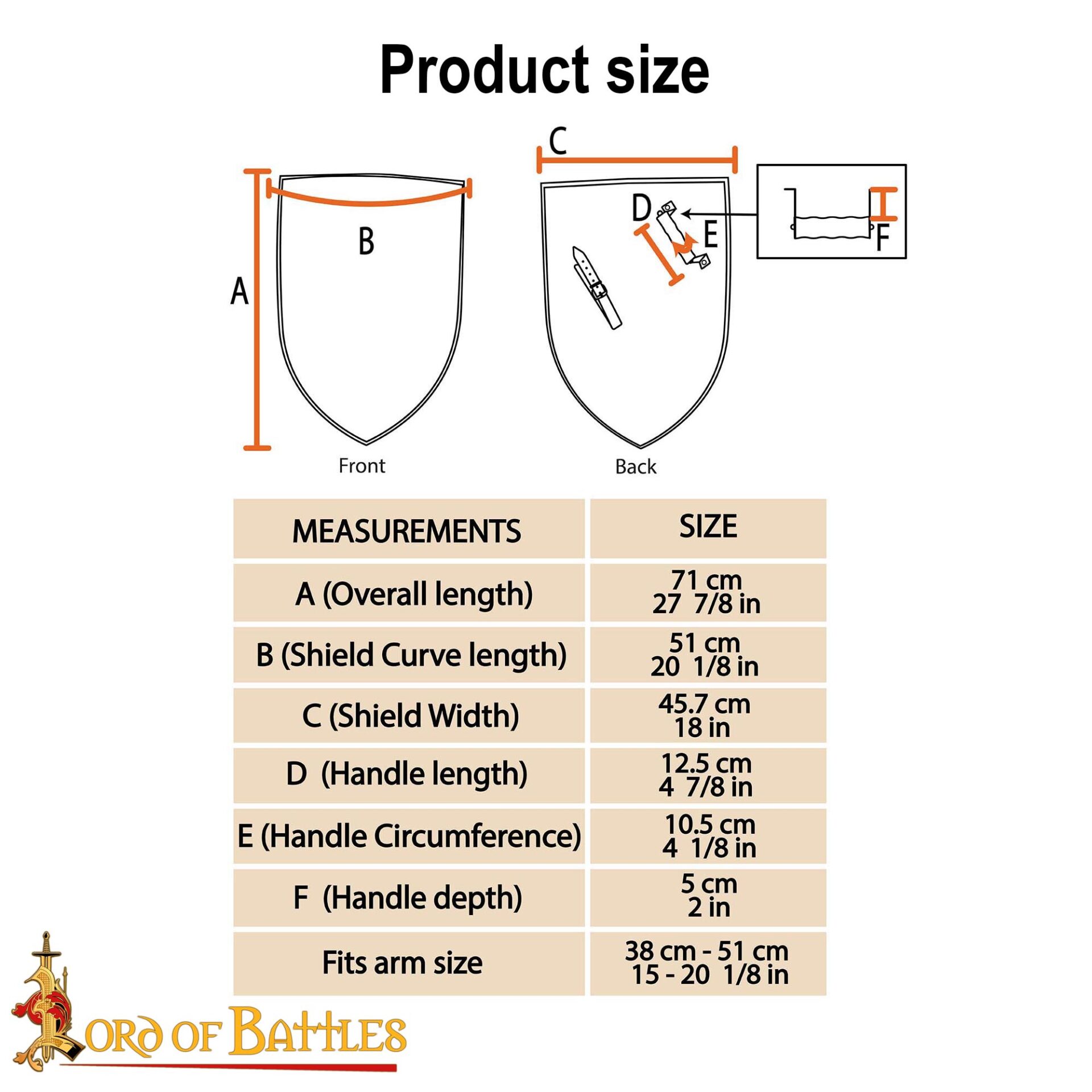 Medieval Right-Handed Steel Heater Shield Blank 18 Gauge Steel - 25209 2 Medieval Steel Heater Shield Blank