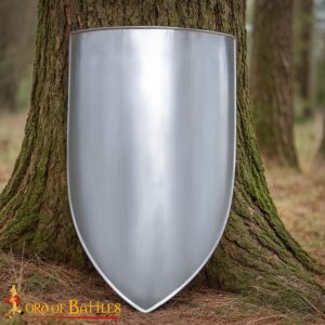Medieval Steel Heater Shield Blank
