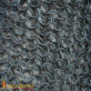 Round Ring Chainmail Hauberk Shirt, Dome Riveted, 8 mm 18 gauge, Natural