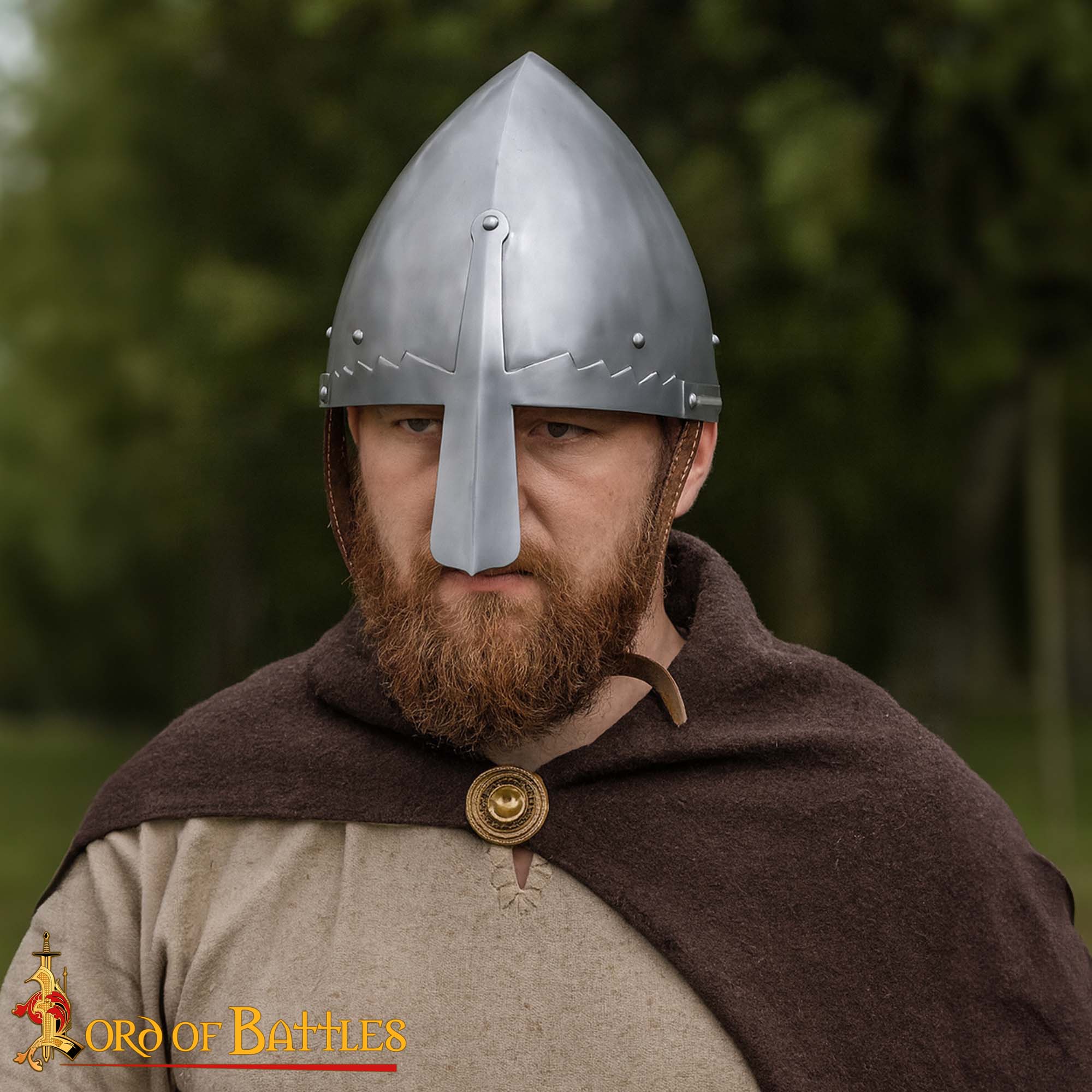Saint Wenceslaus Nasal Helmet with Leather Liner - 2201PL16 1 Nasal Helmet