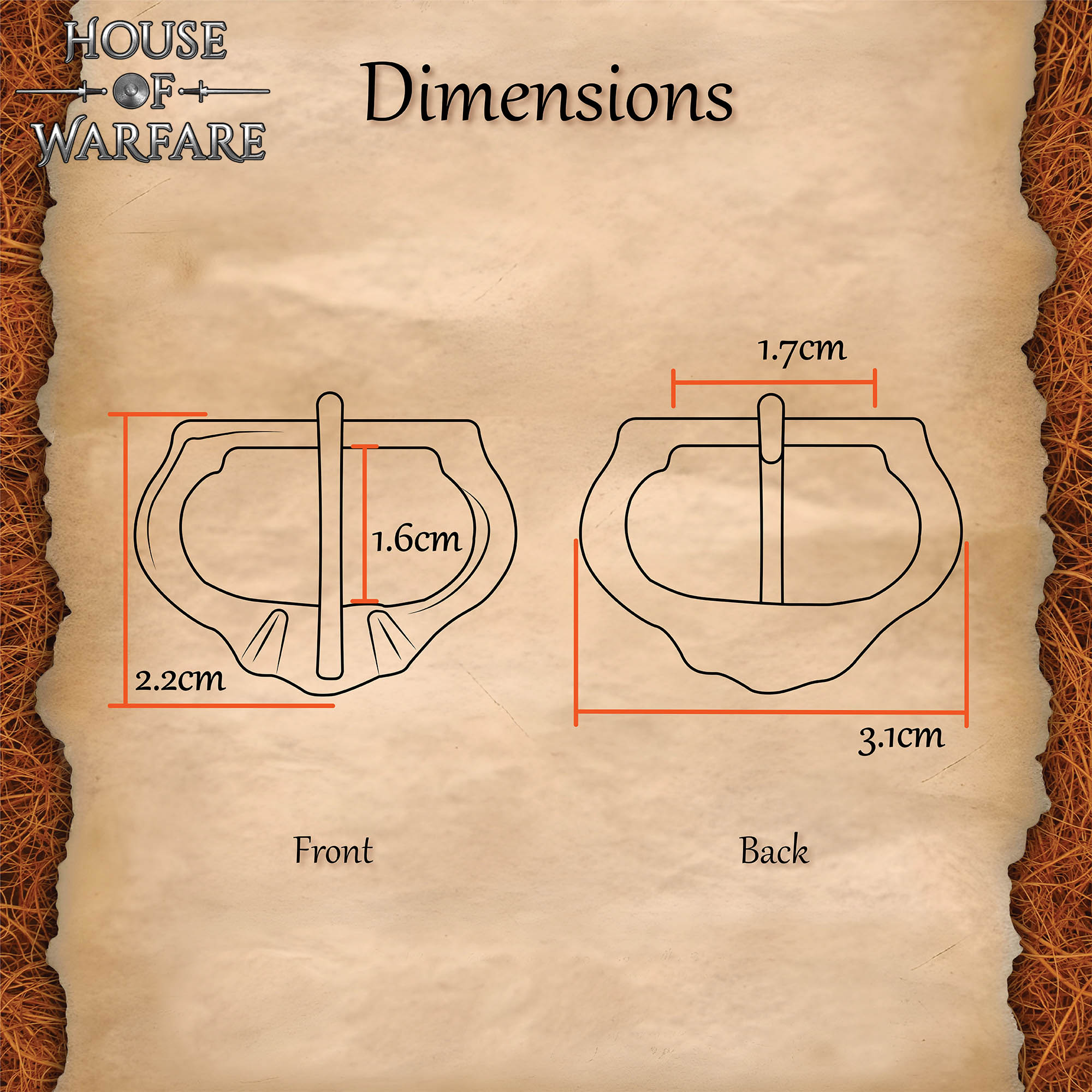 701217_2 Medieval Brass Buckle