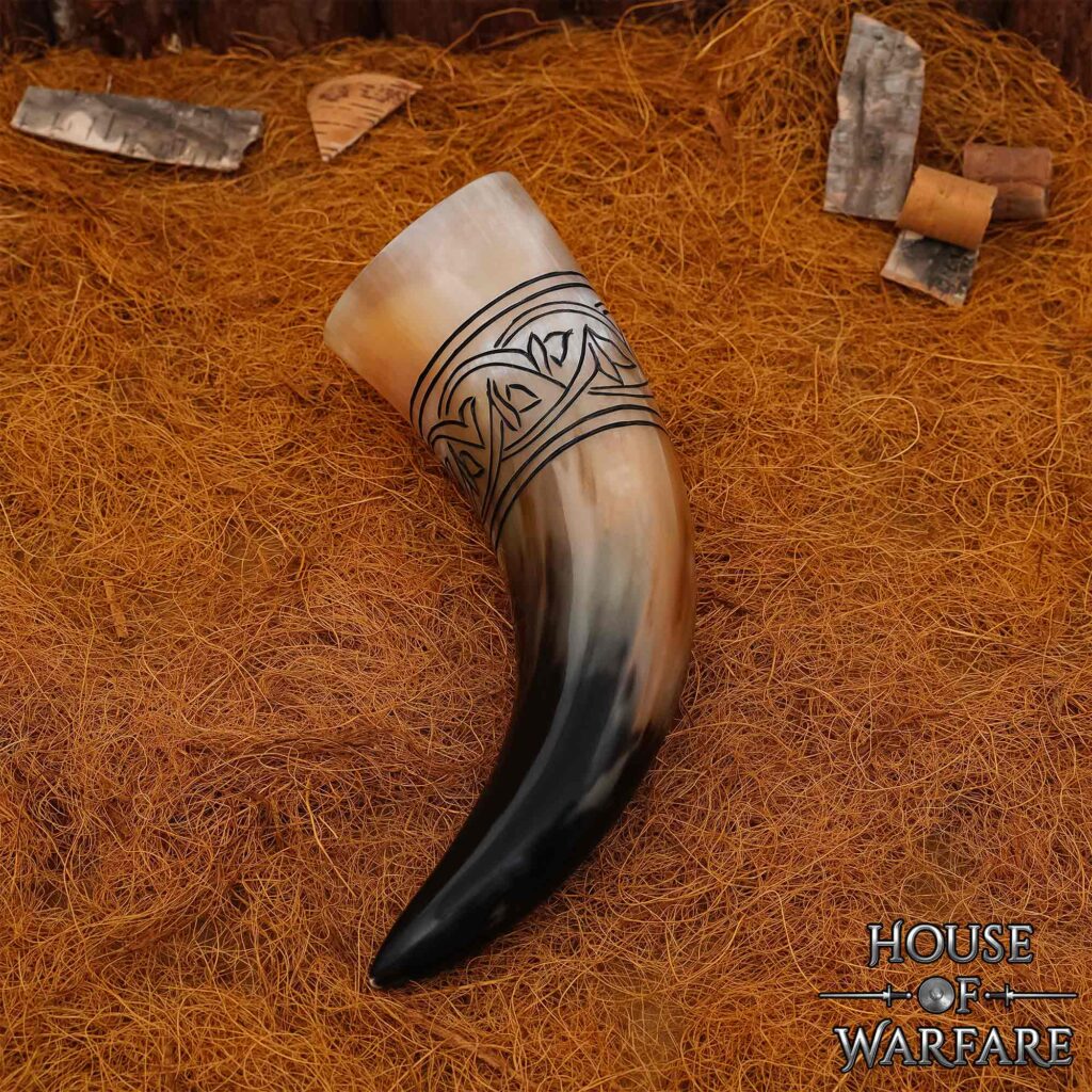 Viking drinking horn