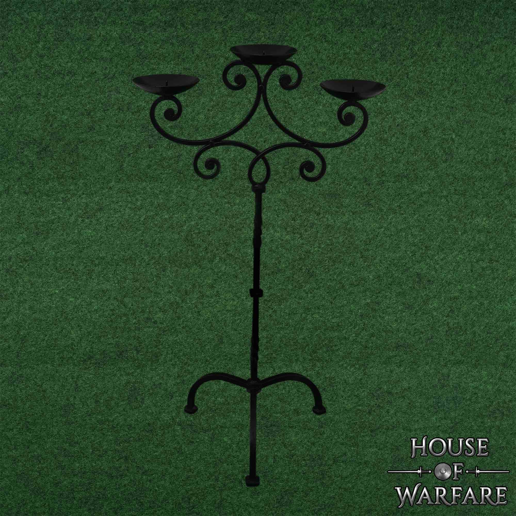 The Vintage Castle Large Hand Forged Candle Stand