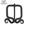 Medieval Iron Hand Forged Rustic Belt Buckle-701916 3 Hand Forged Rustic Belt Buckle