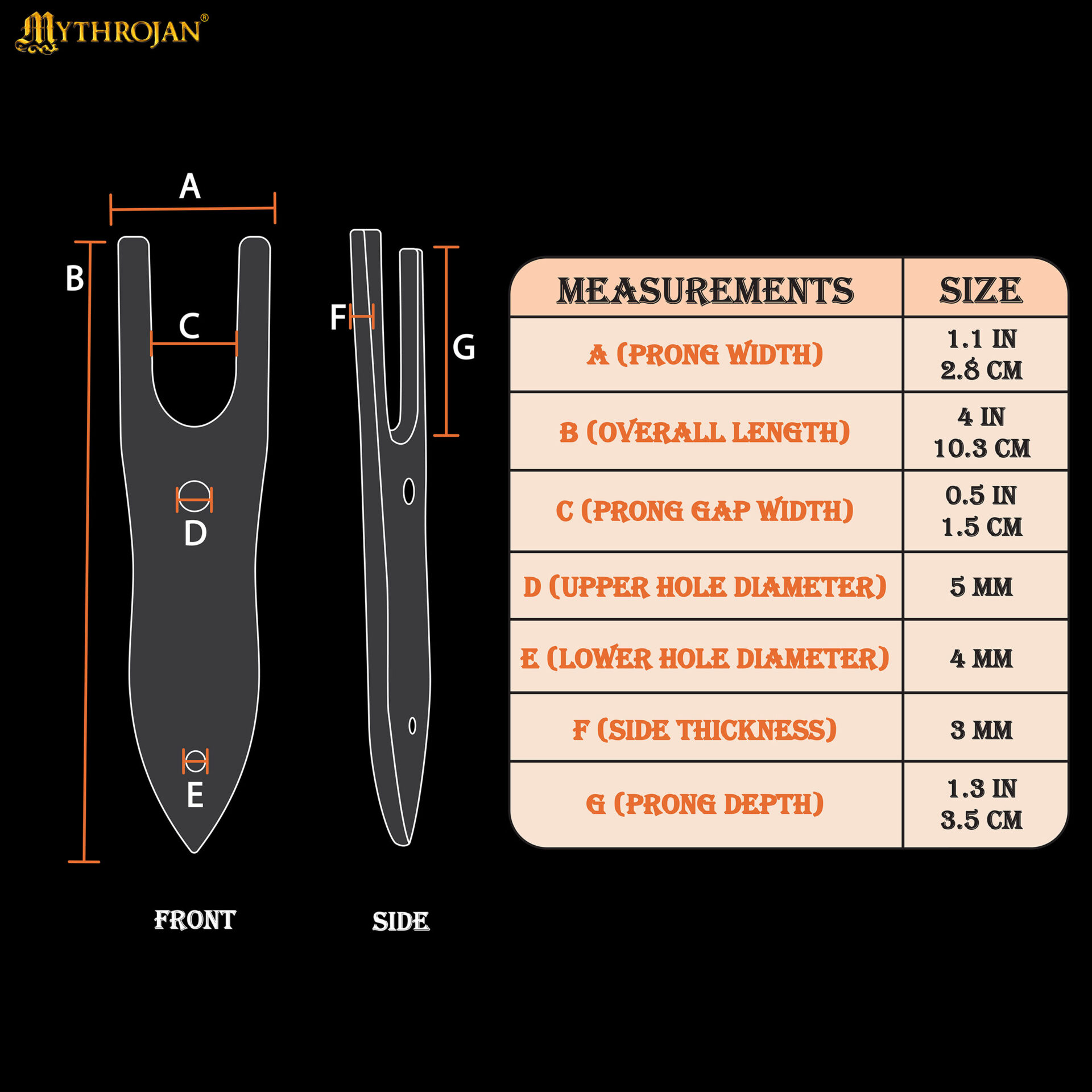 12th Century Medieval Horn Lucet-300214 2 Mythrojan Horn Lucet Fork