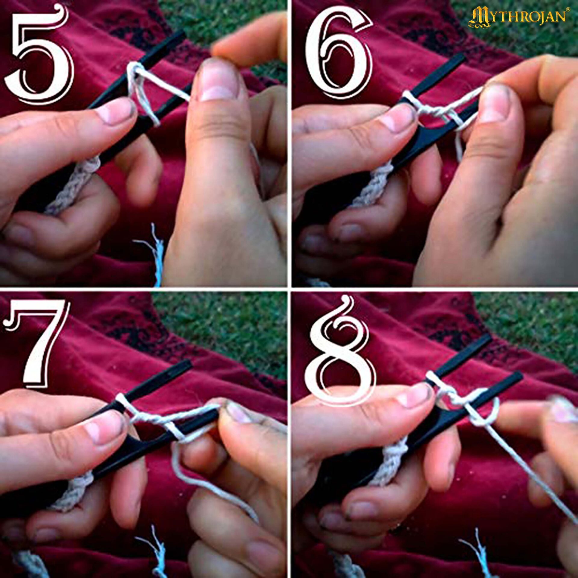 12th Century Medieval Horn Lucet-300214 6 Mythrojan Horn Lucet Fork