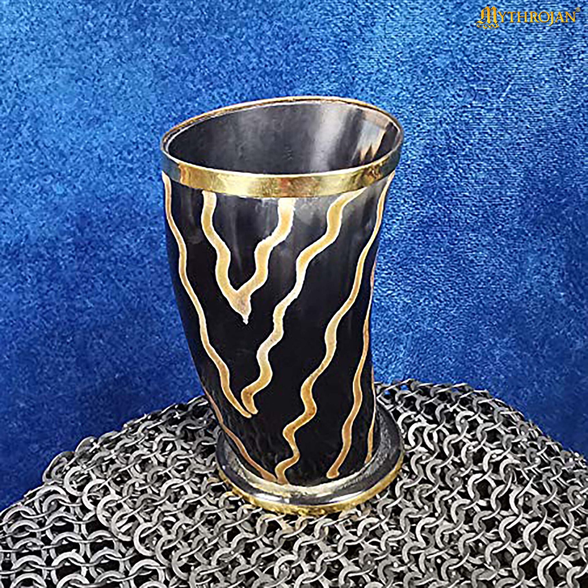 Mythrojan Drinking Horn Shot Glass Wine/Mead 250 ml