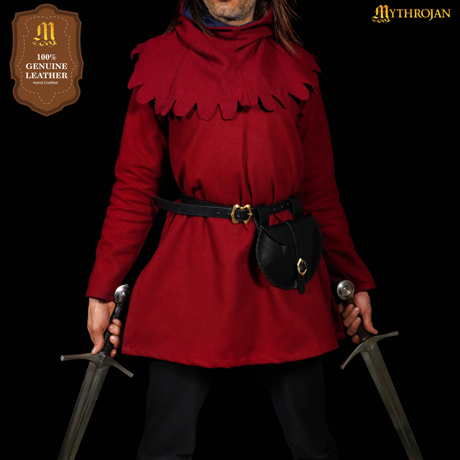 Mythrojan Medieval Viking Leather Belt Pouch Mythrojan Medieval Viking Leather Belt Pouch