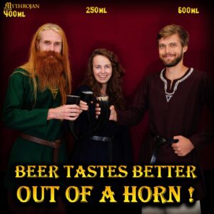 Mythrojan Viking Drinking Horn Viking Wine/Mead Mug
