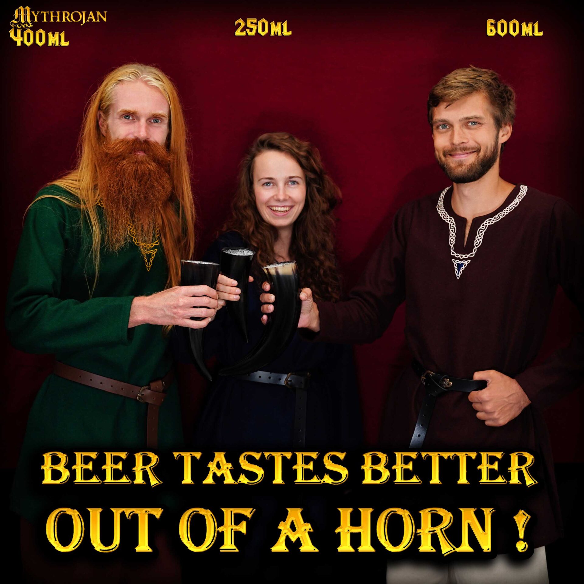 Mythrojan Viking Drinking Horn Viking Wine/Mead Mug