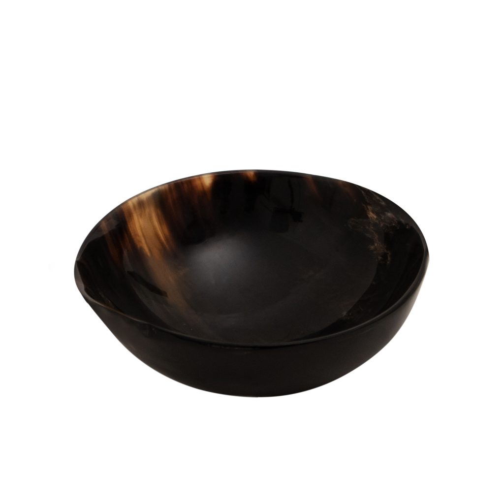 Mythrojan Hand Crafted Small Serving Natural Ox Horn Bowl