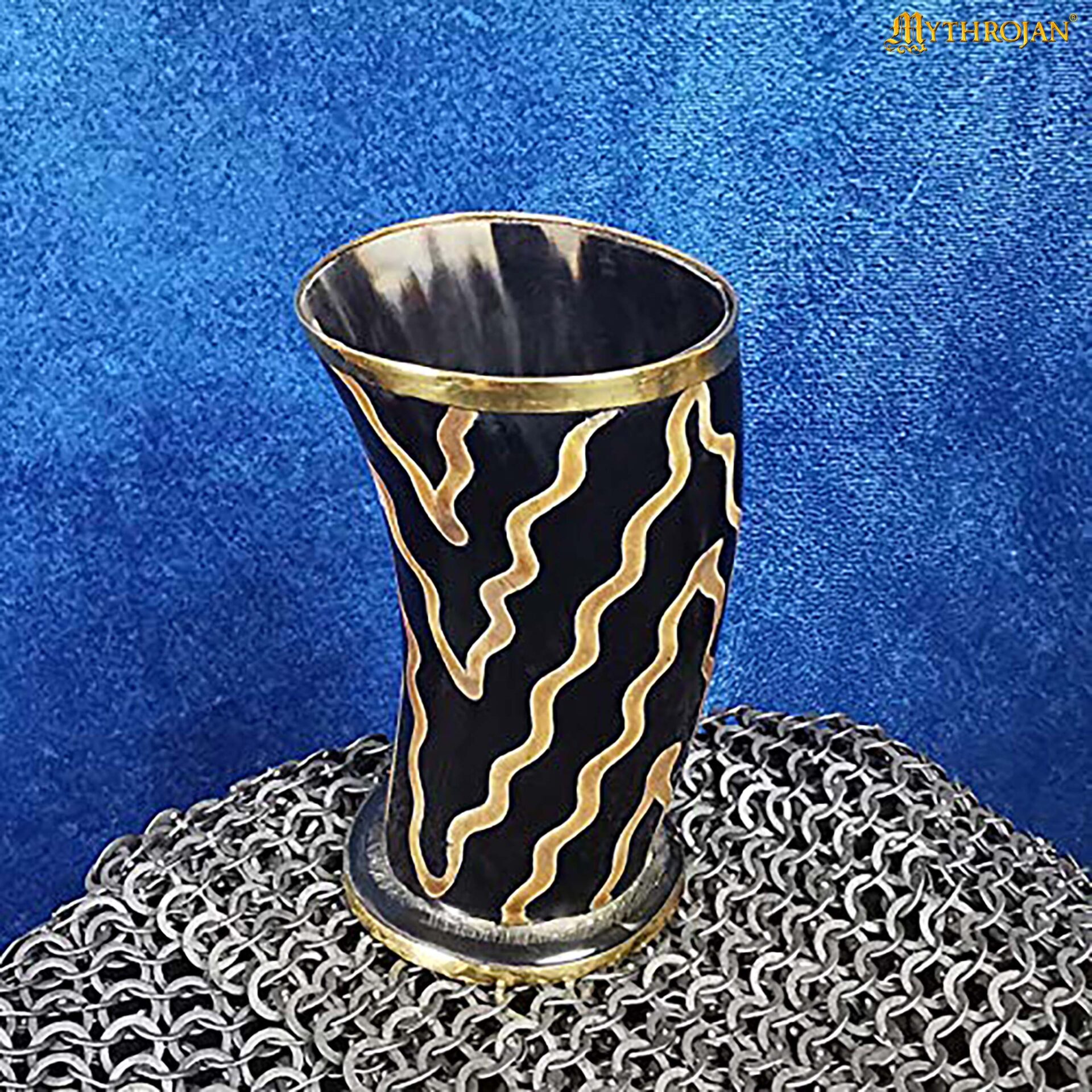 Mythrojan Drinking Horn Shot Glass Wine/Mead 250 ml