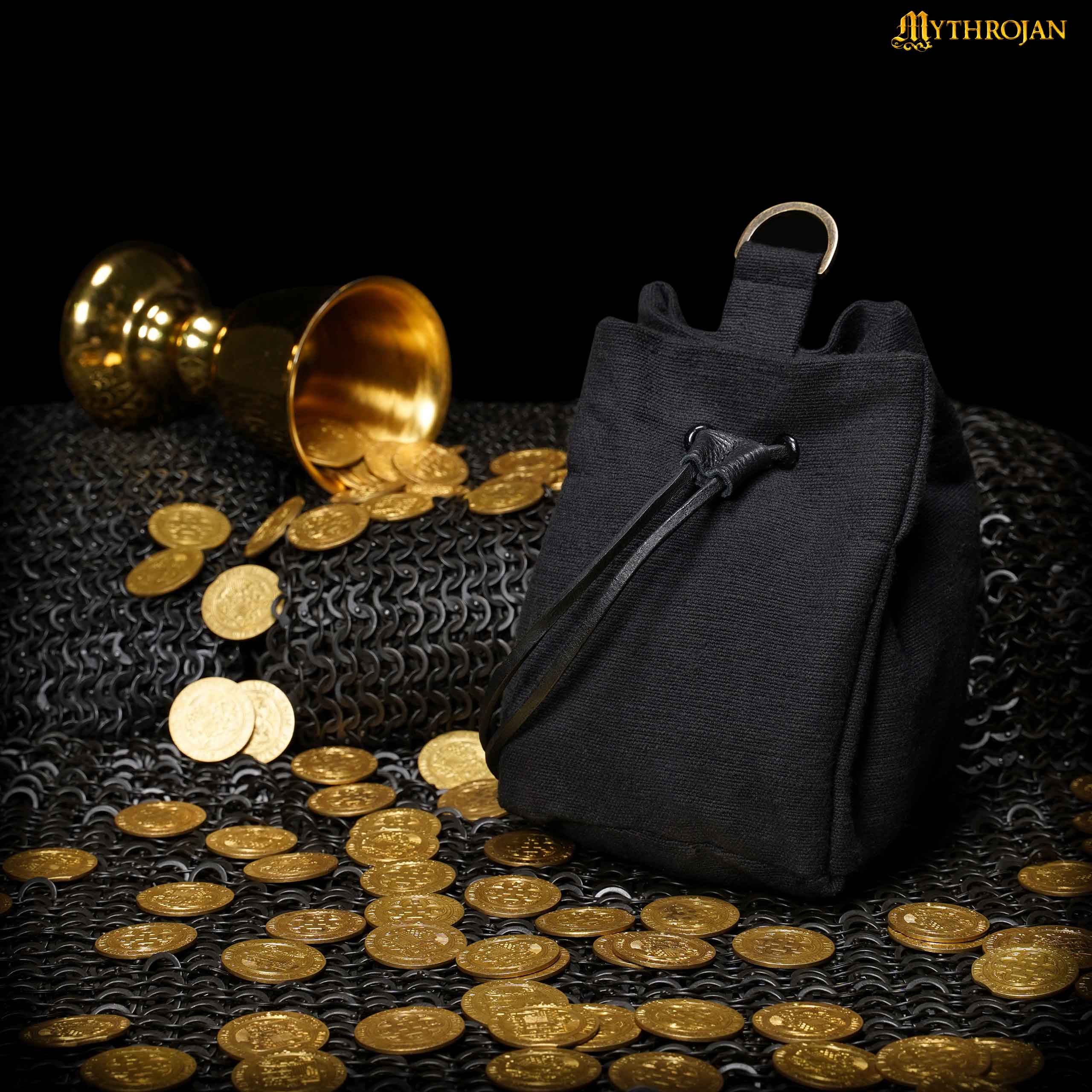 Mythrojan Drawstring Jewelery Belt Pouch