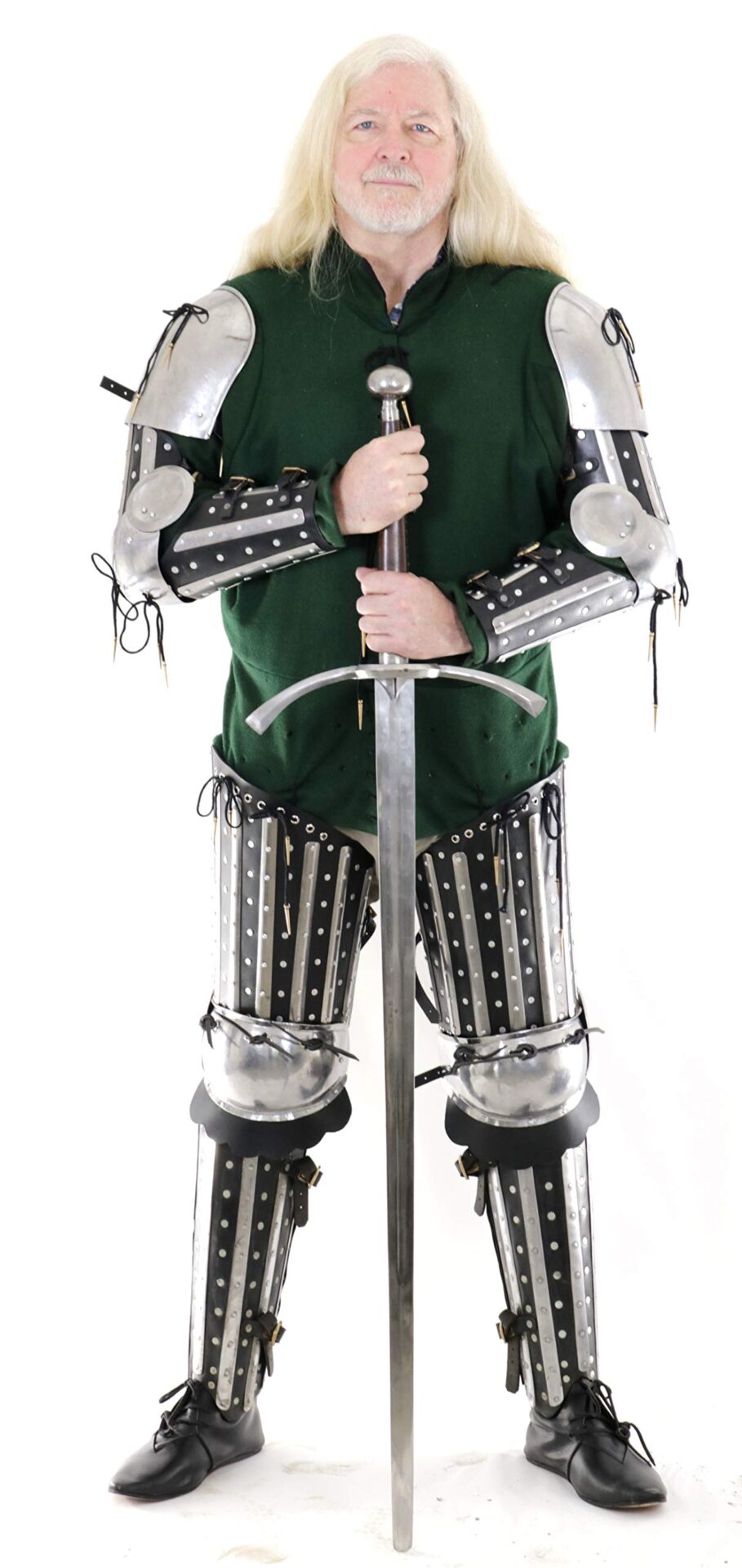 Mythrojan C55 XIV Century Dueling Splinted Lower Leg Guard