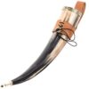 Mythrojan Viking Drinking Horn with Brass Fitting Holder Mythrojan Viking Drinking Horn with Brass Fitting Holder