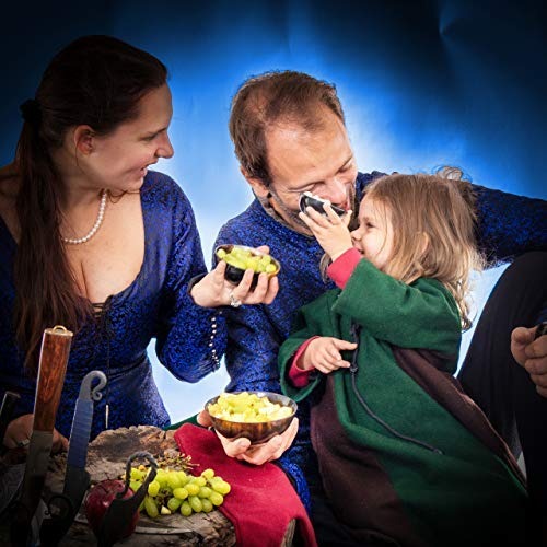 Mythrojan Hand Crafted Small Serving Natural Ox Horn Bowl Set of 2 Mythrojan Hand Crafted Small Serving Natural Ox Horn Bowl Set of 2