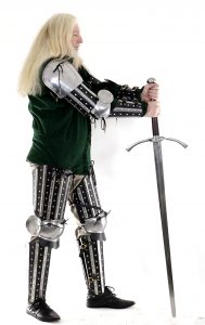 Mythrojan C55 XIV Century Dueling Splinted Lower Leg Guard