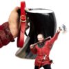 Mythrojan Horn Mug Tankard with Red Leather Strap 1400 ml