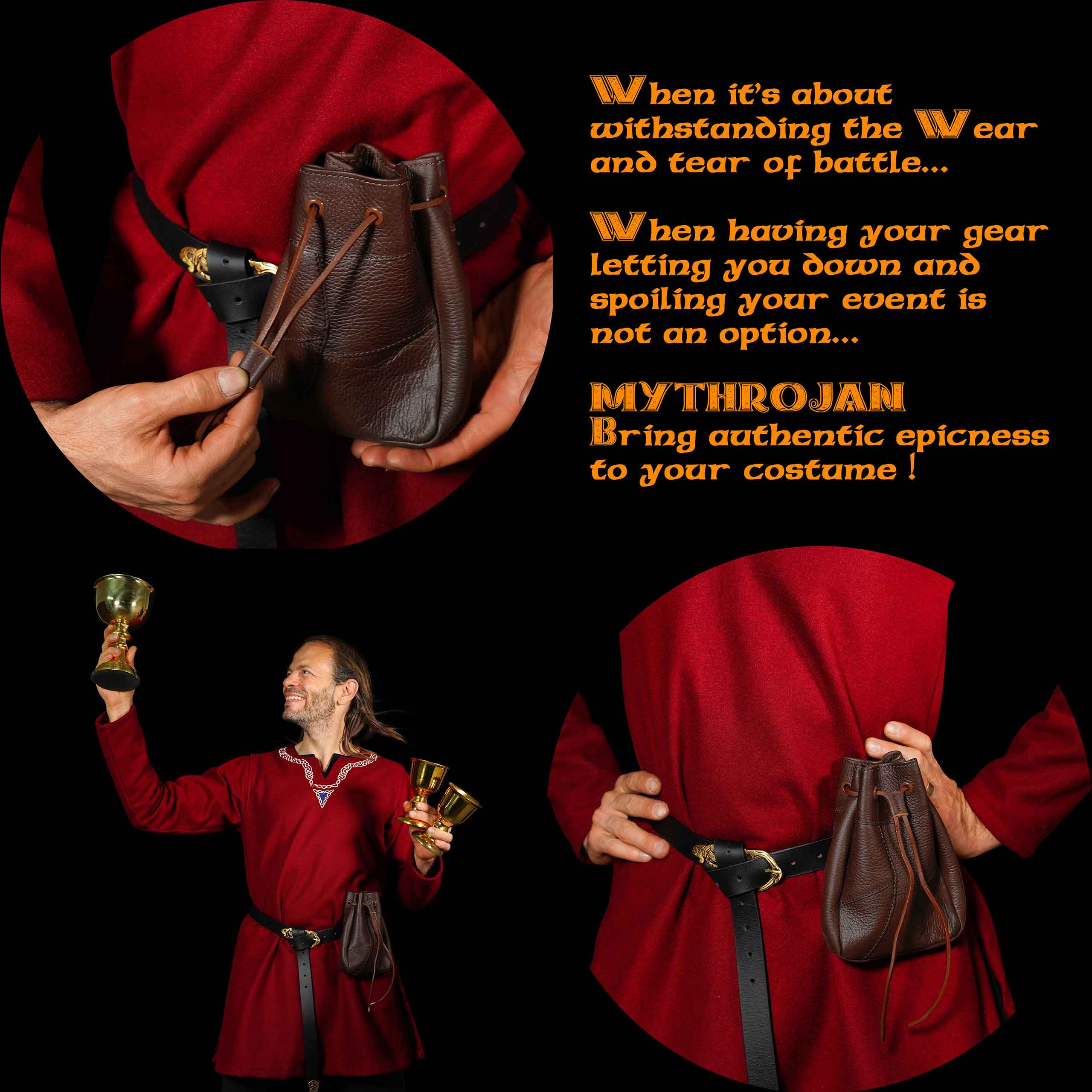 Mythrojan Medieval Drawstring Bag