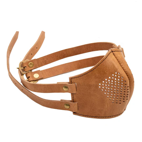 Mythrojan Leather Dust Filter Face Mask Steampunk