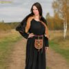 Maiden Medieval Dress Cotton Historical Gown - 300984BK 1 Maiden Medieval Dress