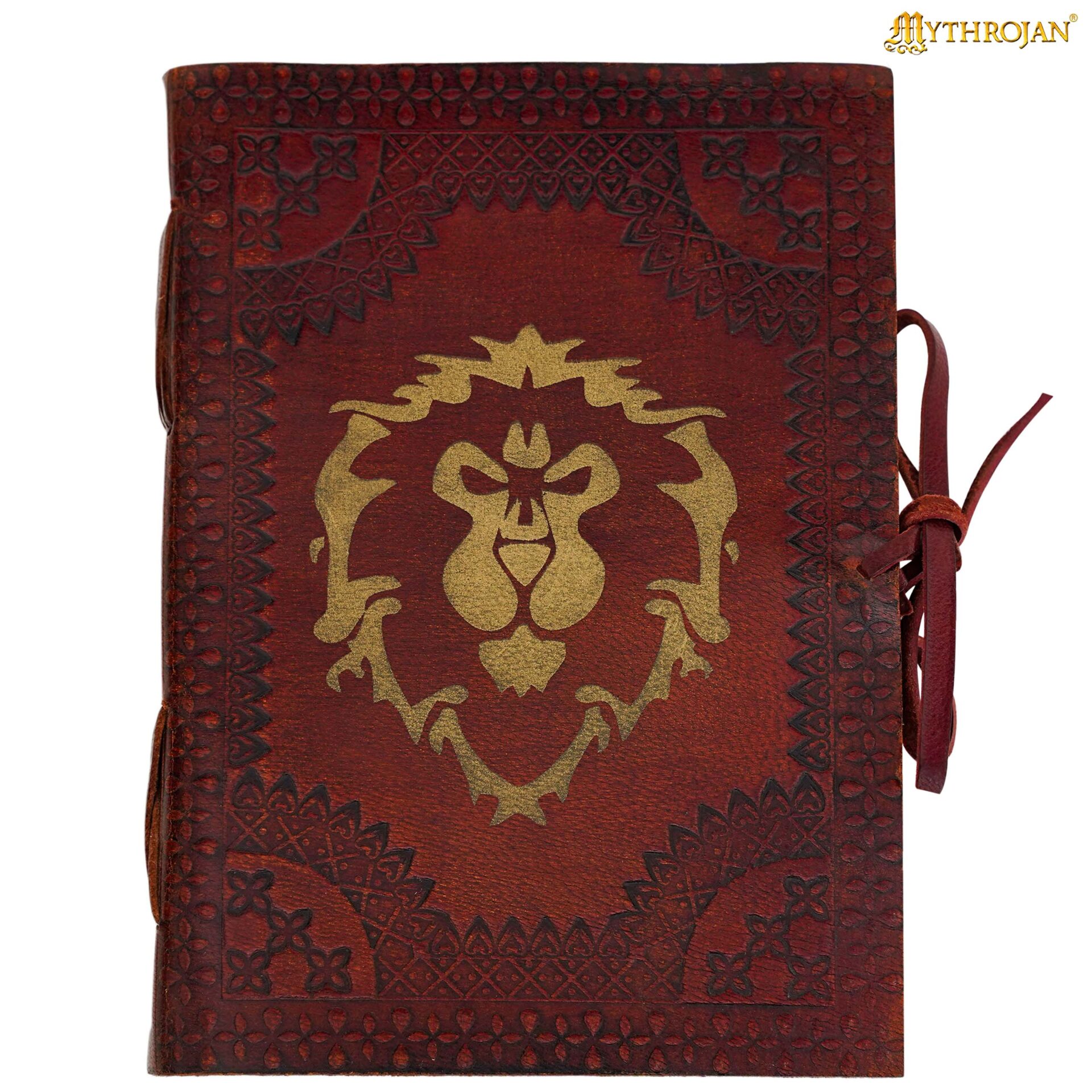 Medieval Lion Crest Leather Journal Fantasy RPG Inspired Handmade Diary-300852BR 3 Leather Journal