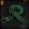 Medieval O-Ring Leather Belt-300903GN 5 Mythrojan O Ring Medieval Leather Viking Belt