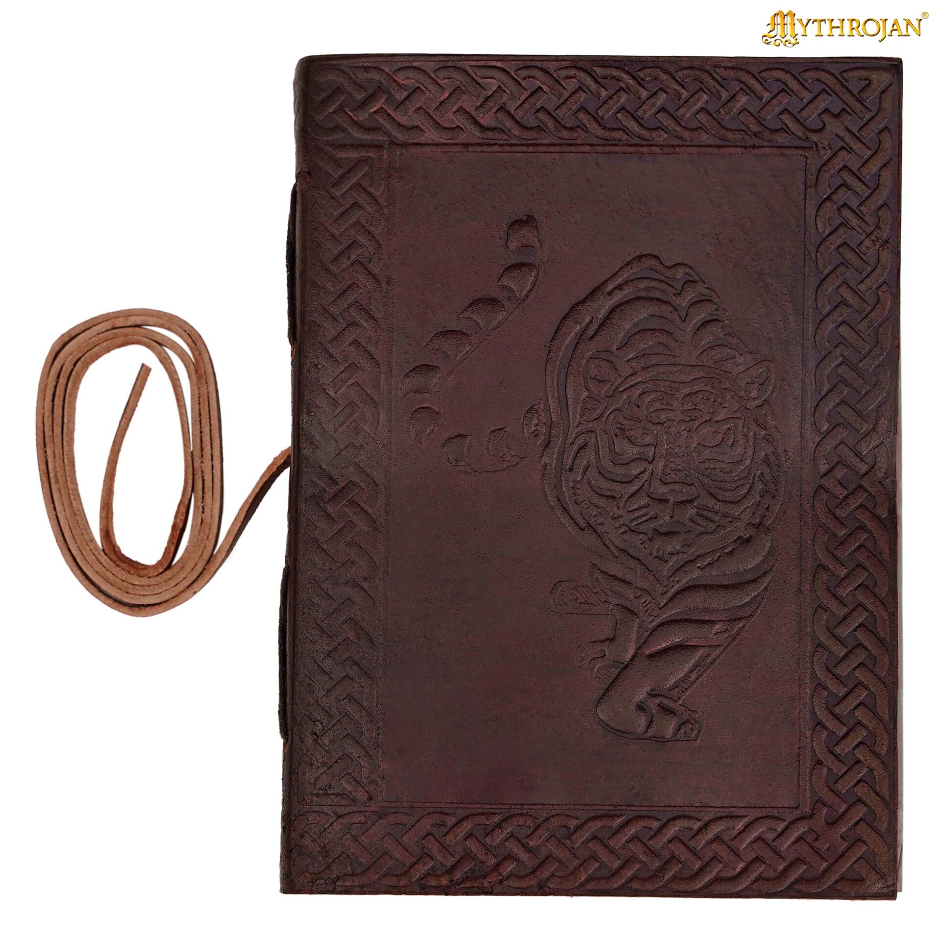 Medieval-handcrafted-leather-journal-300131 3 Tiger Leather Journal