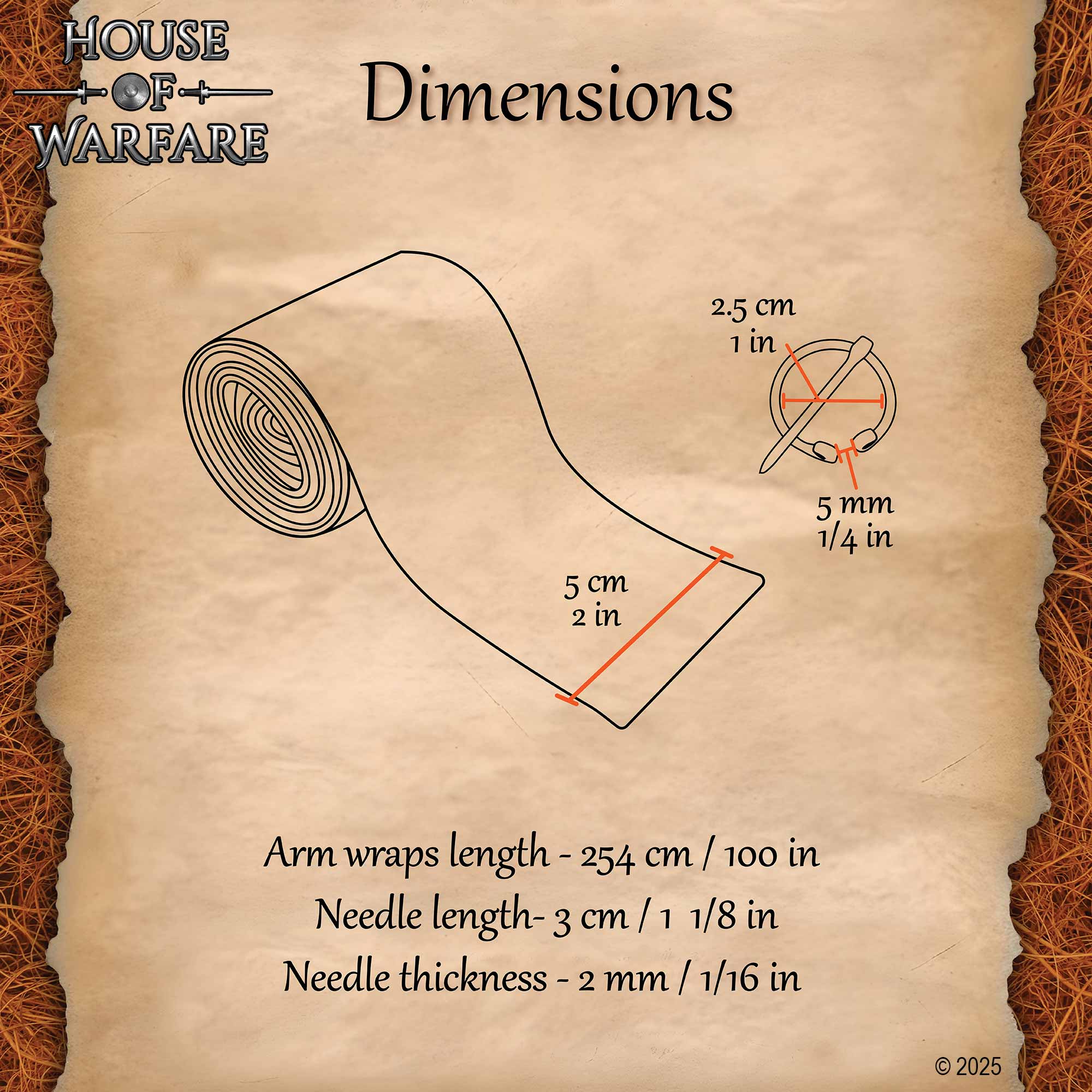 Viking, Saxon, Northern Woolen Arm Wraps - 3701717GY 2 Arm Wraps