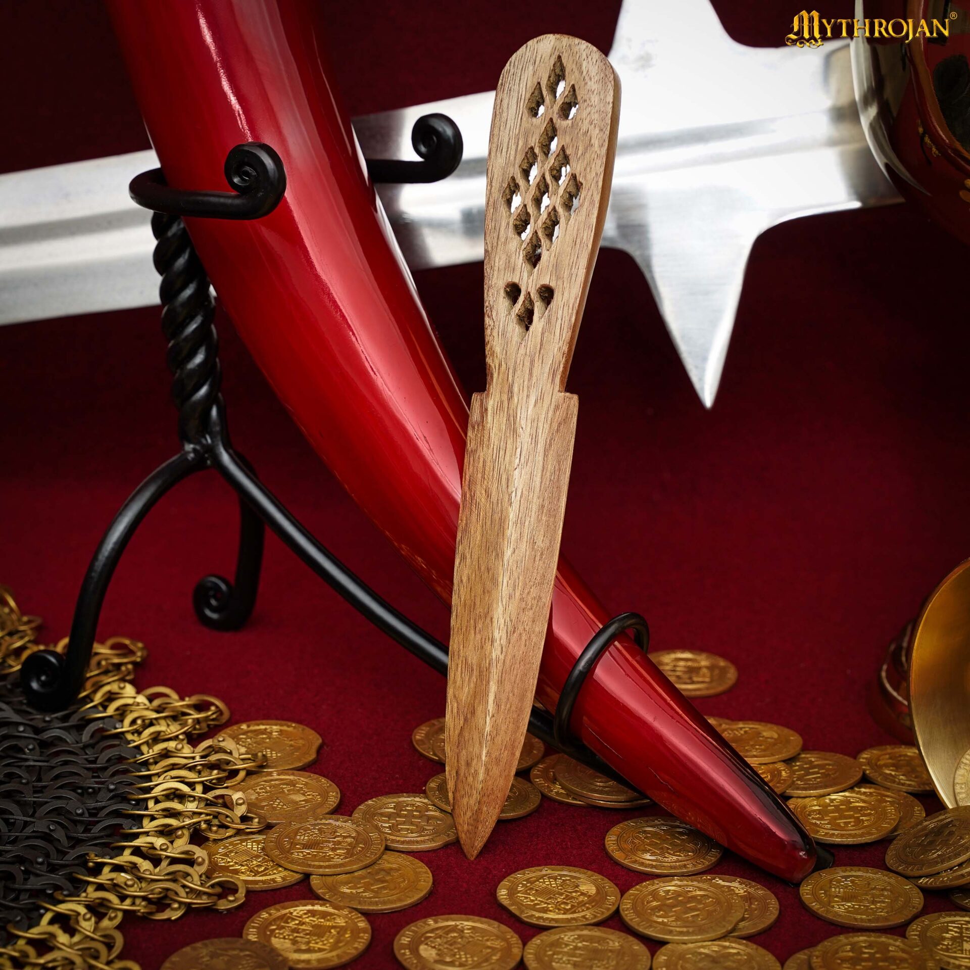 medieval-wooden-cutlery-handcarved-dagger-spoon-300916MW 1 Athame