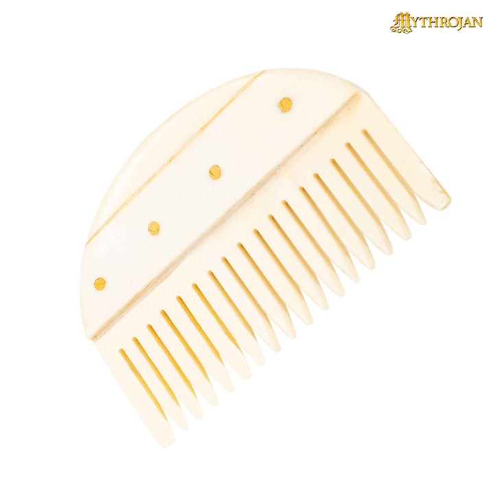 Mythrojan Wide teeth Handmade Germanic Bone Comb Mythrojan Wide teeth Handmade Germanic Bone Comb