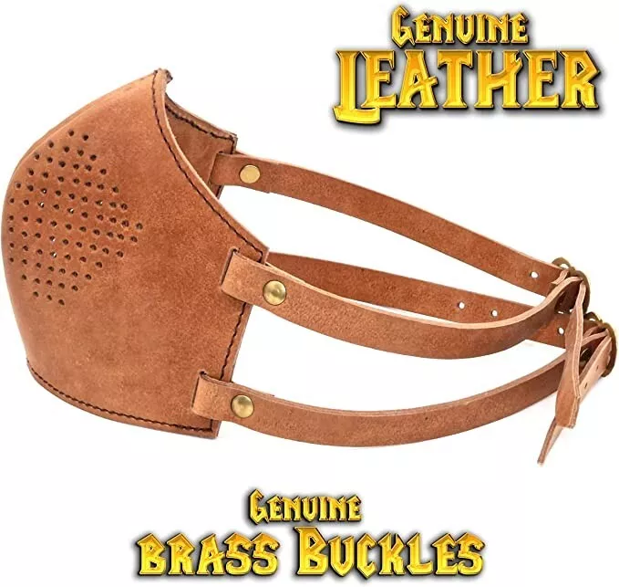 Mythrojan Leather Dust Filter Face Mask Steampunk