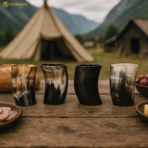 Viking drinking horn glass