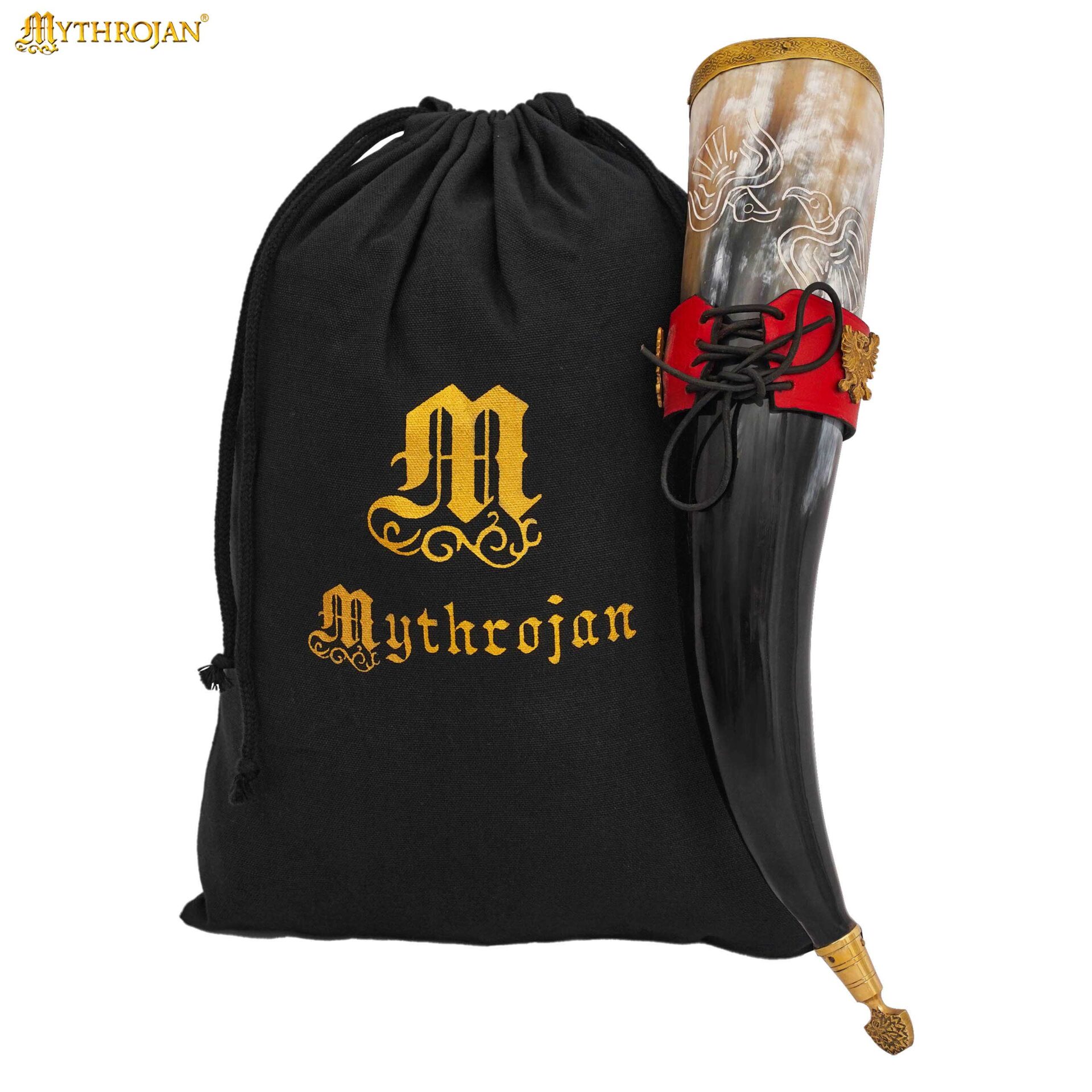 Viking drinking horn