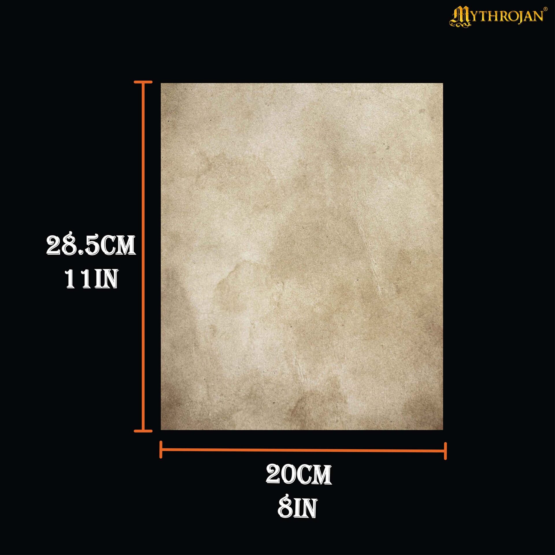 18×18 Inch Medieval Parchment Sheet – Antique Aged Paper for Scrolls, Maps & Calligraphy (1 Pc) parchment writing paper