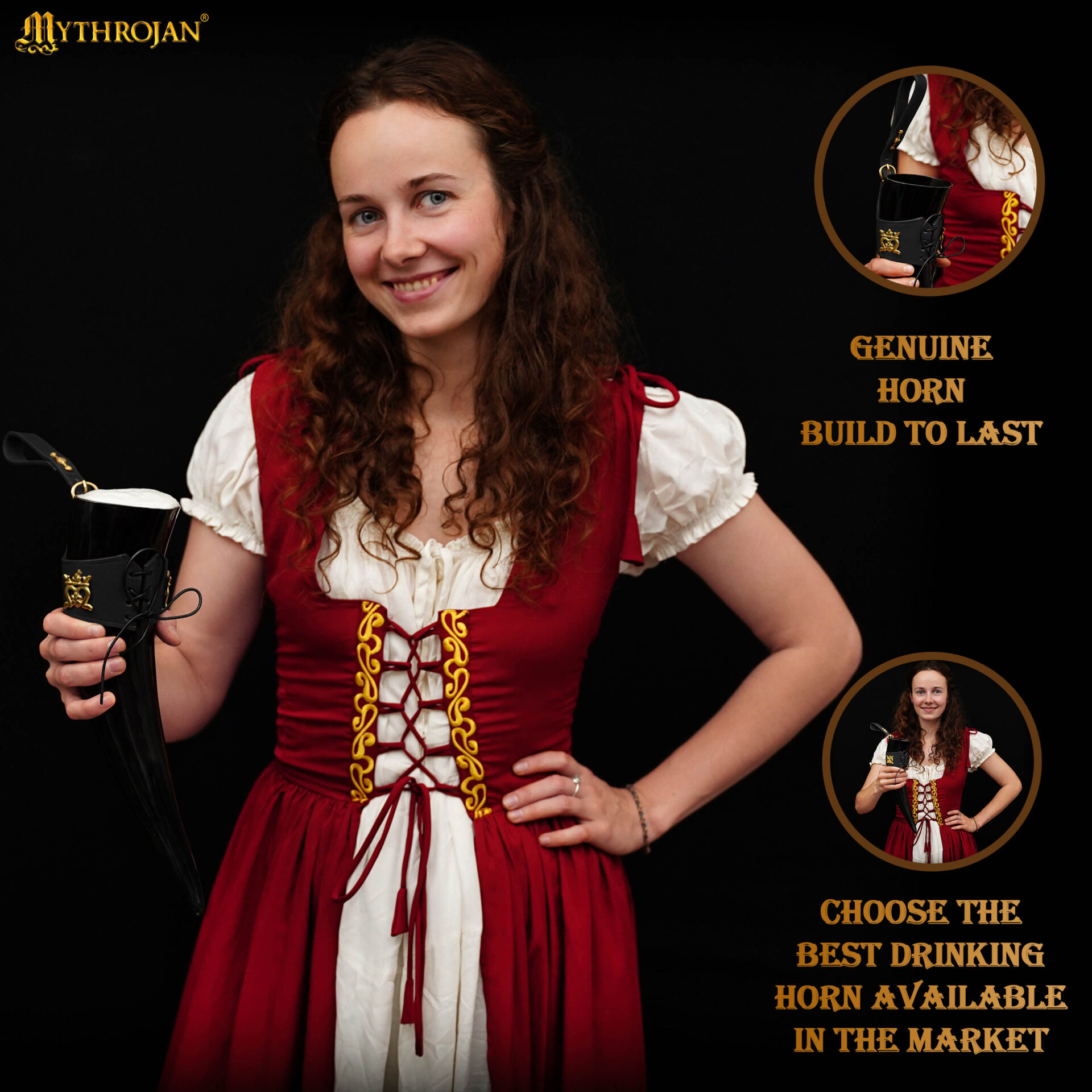 2+ Viking drinking horn