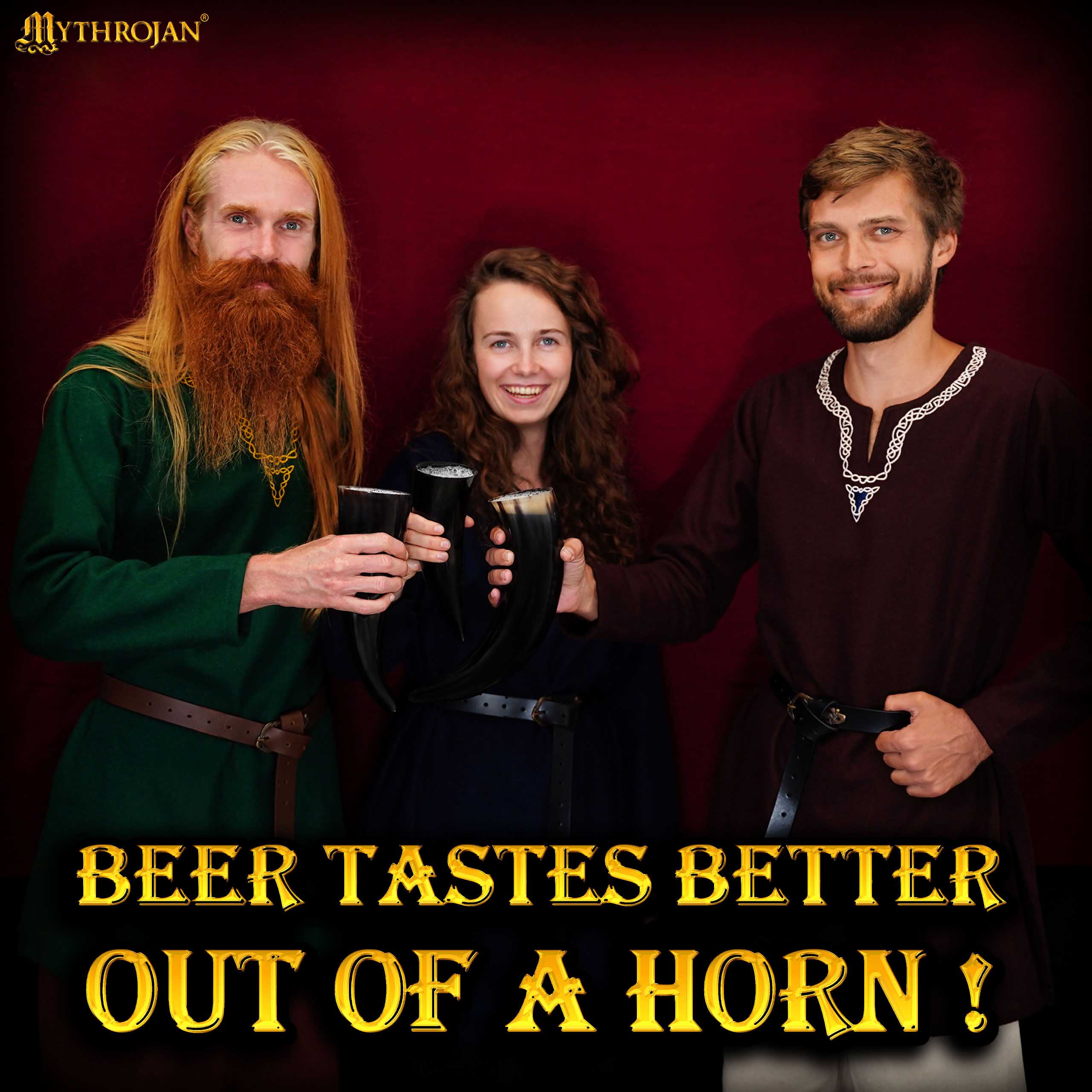 Viking drinking horn