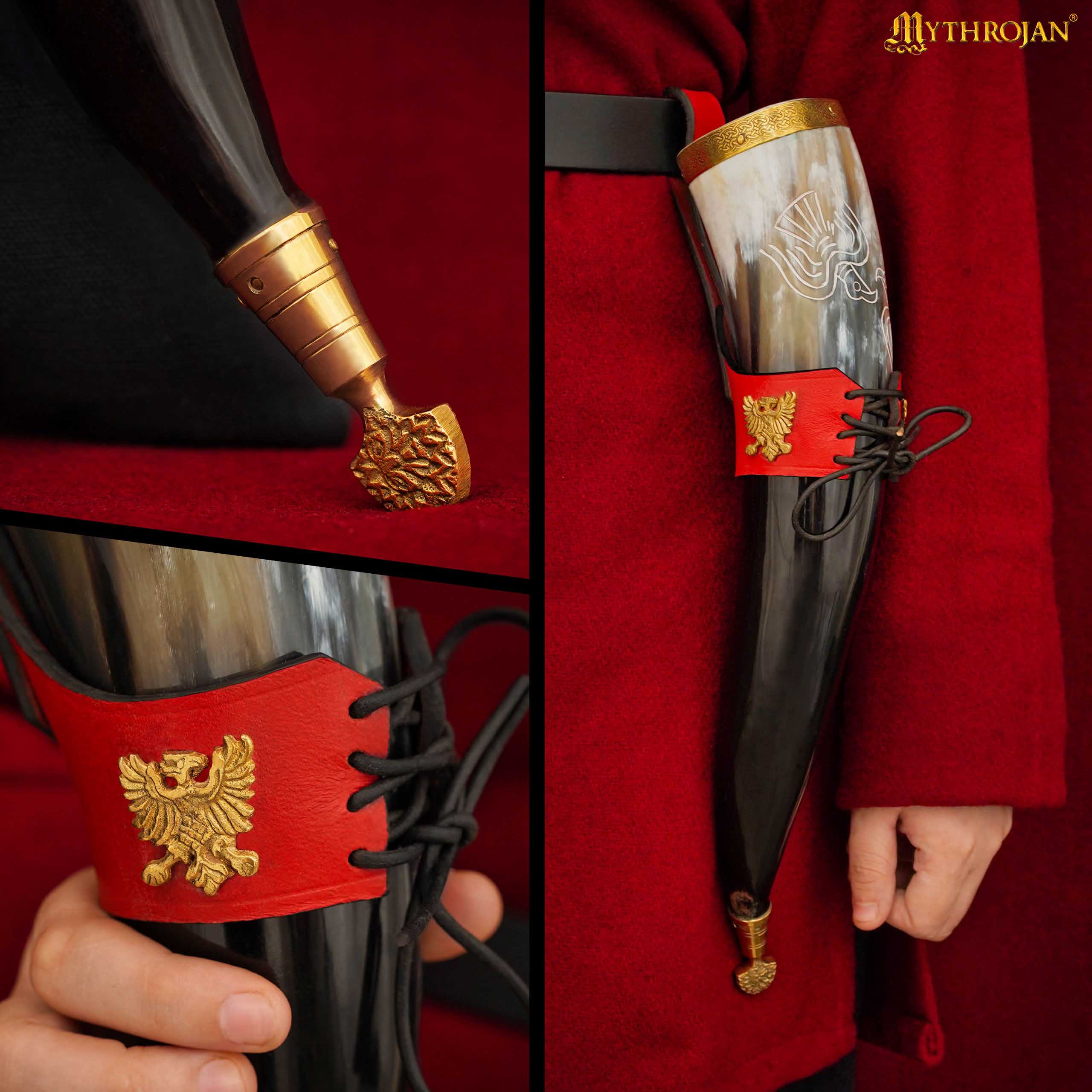 Viking drinking horn