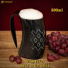 Viking drinking Horn Tankard with Leather Strap-300579 2 Mug