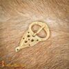Viking Belt Buckle with Backplate Celtic Knotwork Pure Brass
