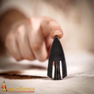 Late Medieval Swallow Tail Arrowhead Hand Forged from Iron