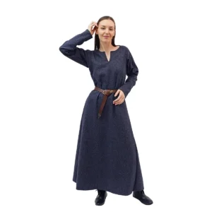 Astrid Wool Viking Dress With Diamond Twill