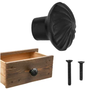 Hand Forged Iron Cabinet Knob Pull Antique Rustic Knobs for Kitchen Cabinet Drawer Pull Handle with Hardware