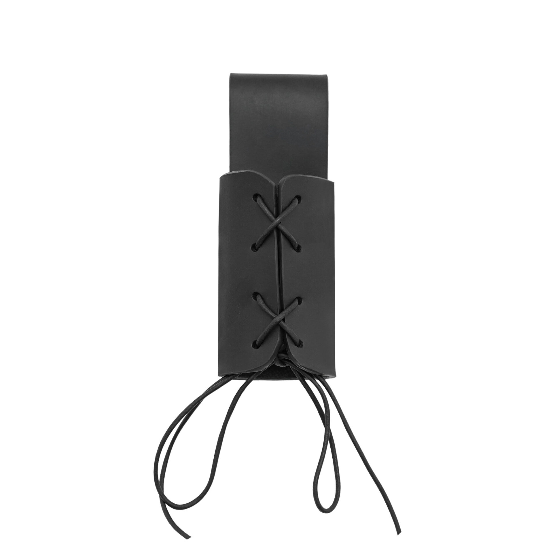 Leather Medieval Sword Frog Black