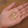 700725_4 Brass Belt Buckle 2.5 x 3 cm